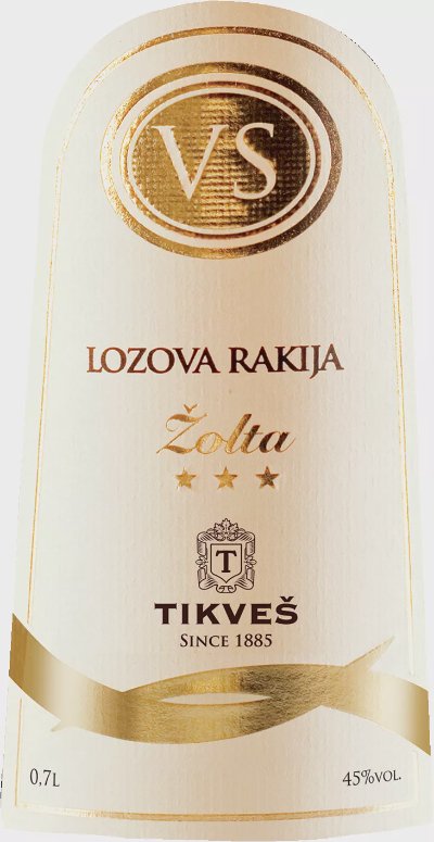 Tikves Гроздова ракия
45% vol